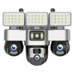 Triple Lens V380 Smart Net Camera with 3 Floodlights